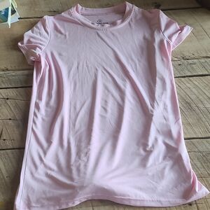 Essentials Girls Light Pink Short Sleeve Tee
